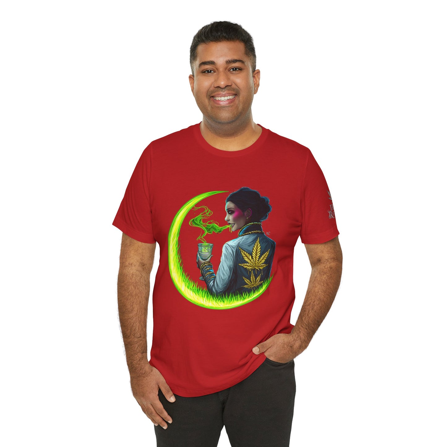 Cannabis Queen Commander T-Shirt - Premium Afrofuturistic 420 Lifestyle Apparel"