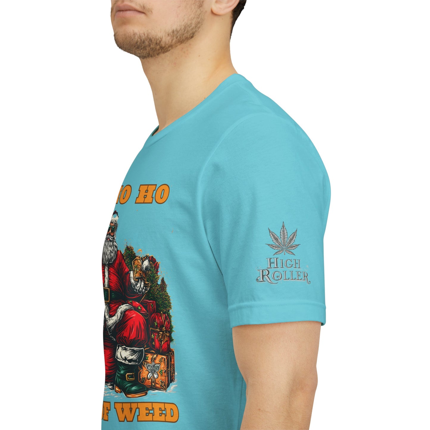 Ho Ho Ho Lot Of Weed Premium Cannabis Christmas T-Shirt