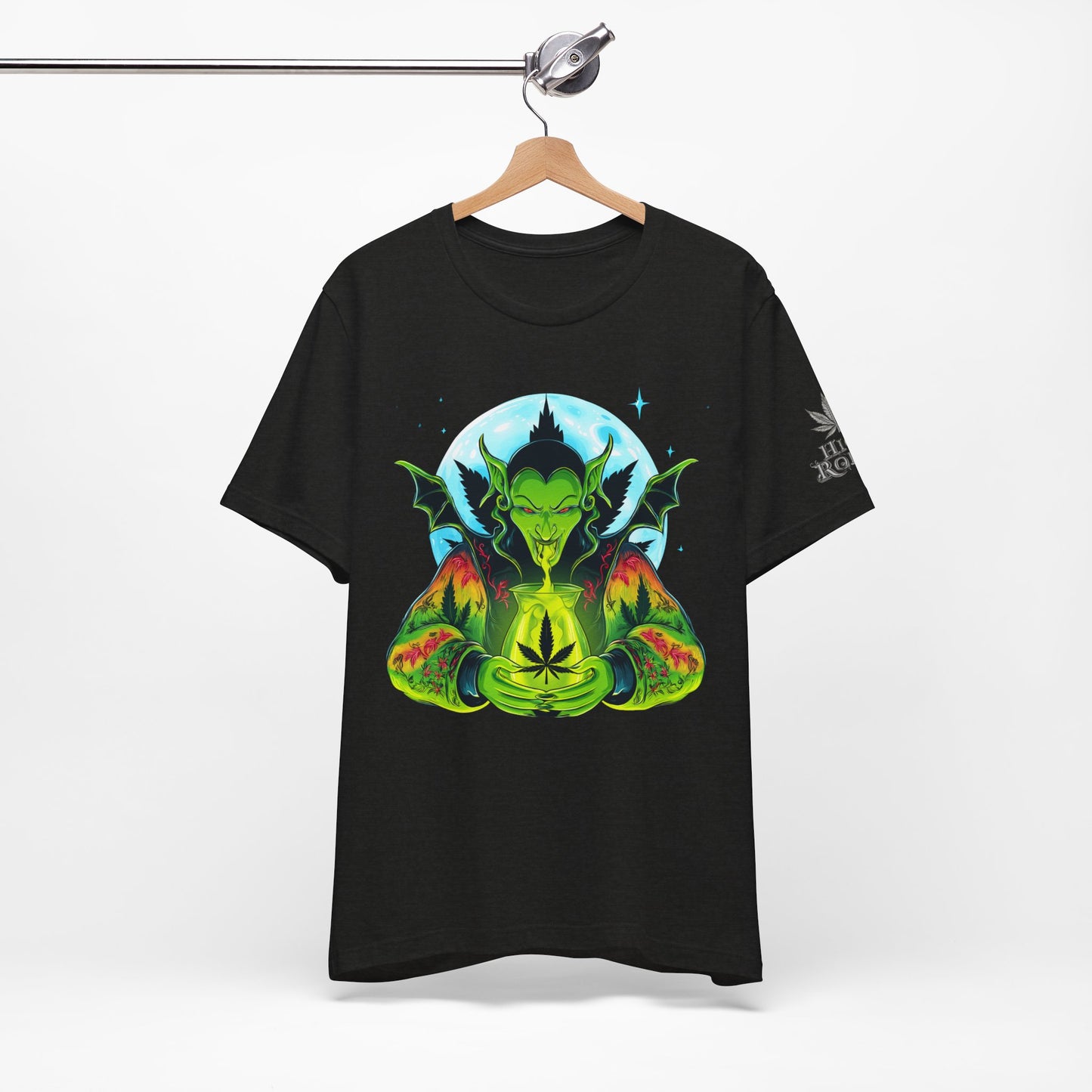 Mystic Dragon Guardian Cannabis Meditation T-Shirt - Premium Psychedelic 420 Apparel