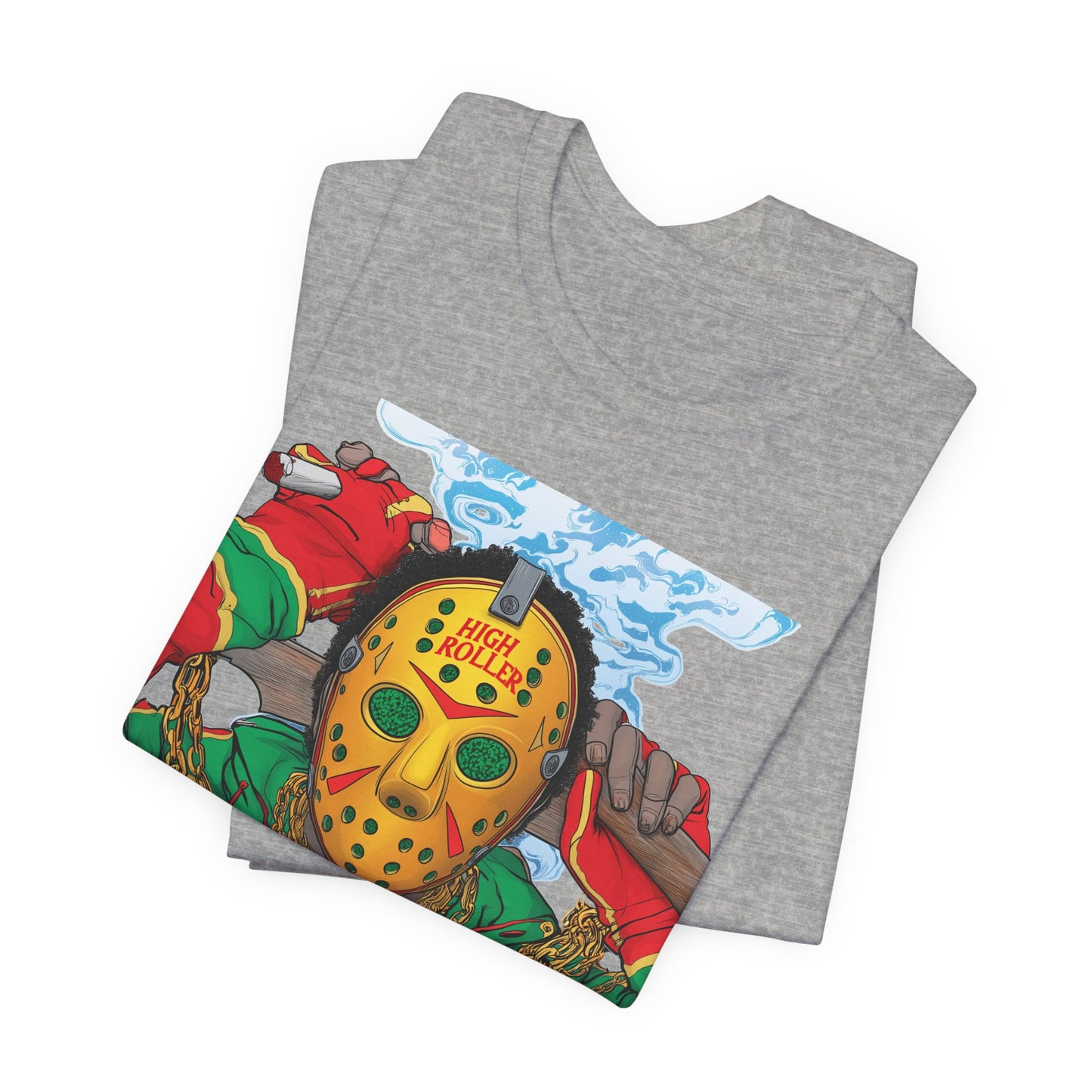 Horror Icon HIGH ROLLER T-Shirt - Premium Cannabis Slasher Culture Apparel"