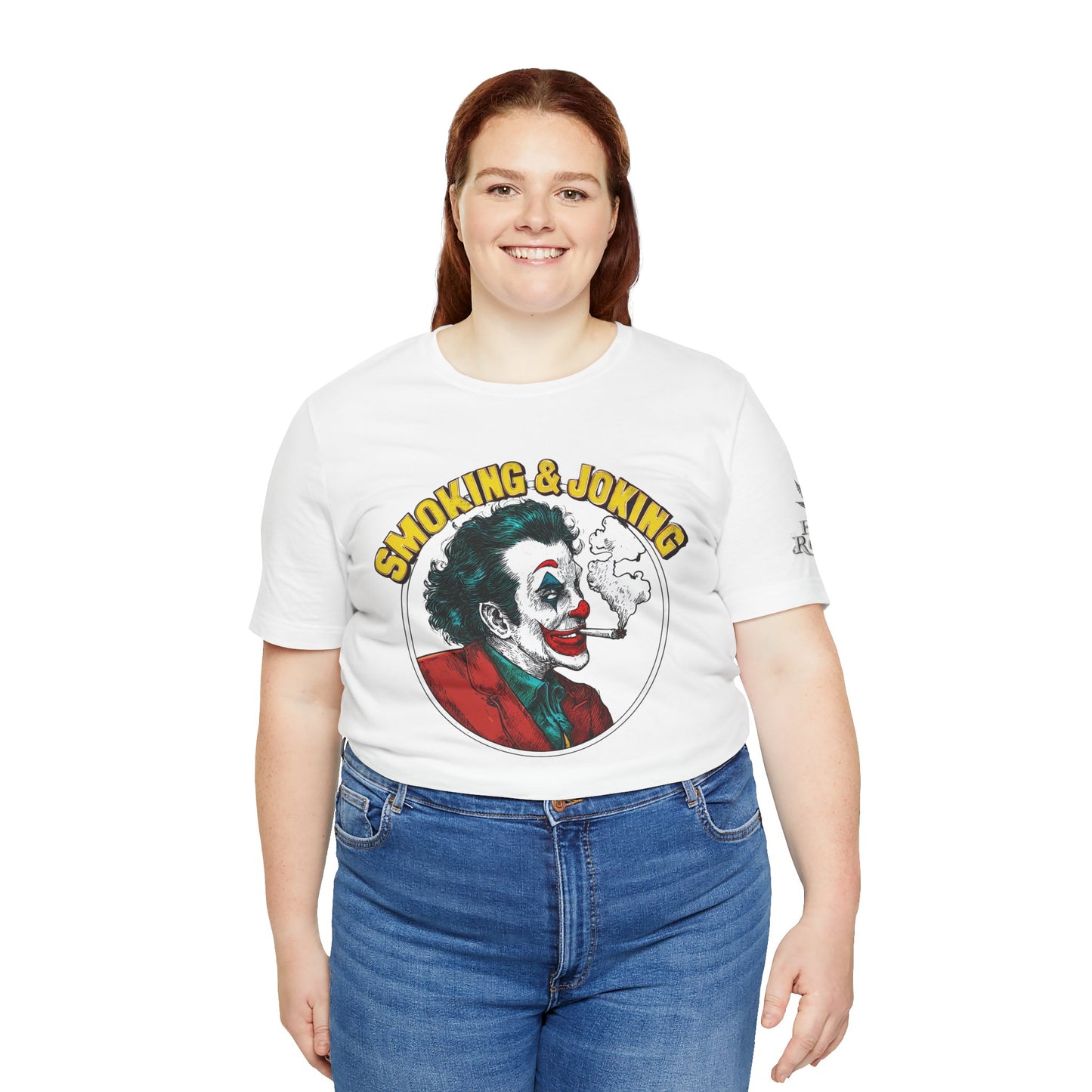 Smoking & Joking T-Shirt - Premium Airlume Cotton Cannabis Villain Pop Art Tee