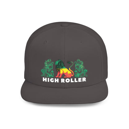 HIGH ROLLER Rastafarian Lion Snapback Cap