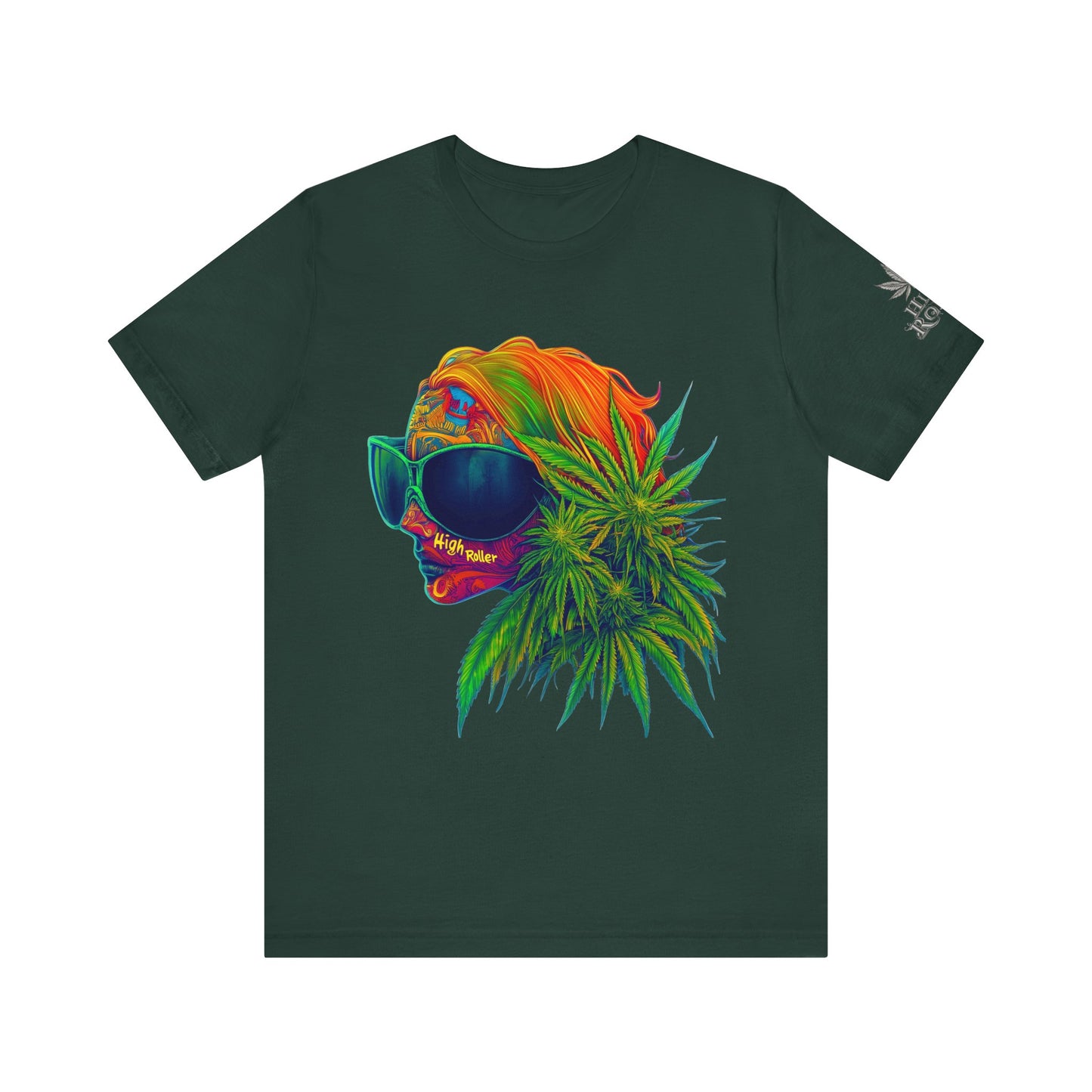 Neon Dreams Tee - Premium Airlume Cotton Cannabis Culture Psychedelic Profile Art