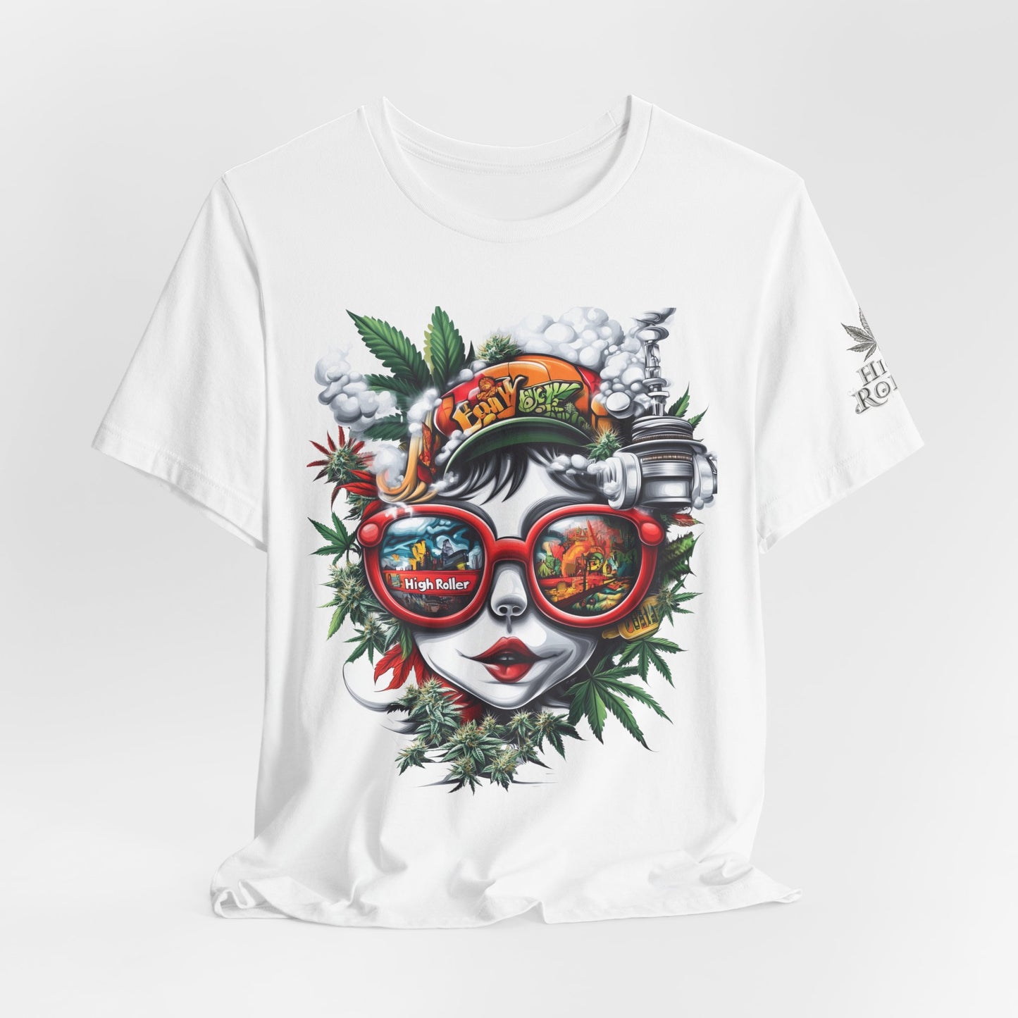 Vision Quest T-Shirt - Premium Airlume Cotton Cannabis Goddess Psychedelic Art Tee