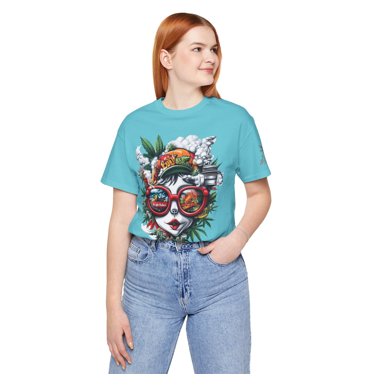 Vision Quest T-Shirt - Premium Airlume Cotton Cannabis Goddess Psychedelic Art Tee