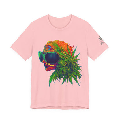 Neon Dreams Tee - Premium Airlume Cotton Cannabis Culture Psychedelic Profile Art