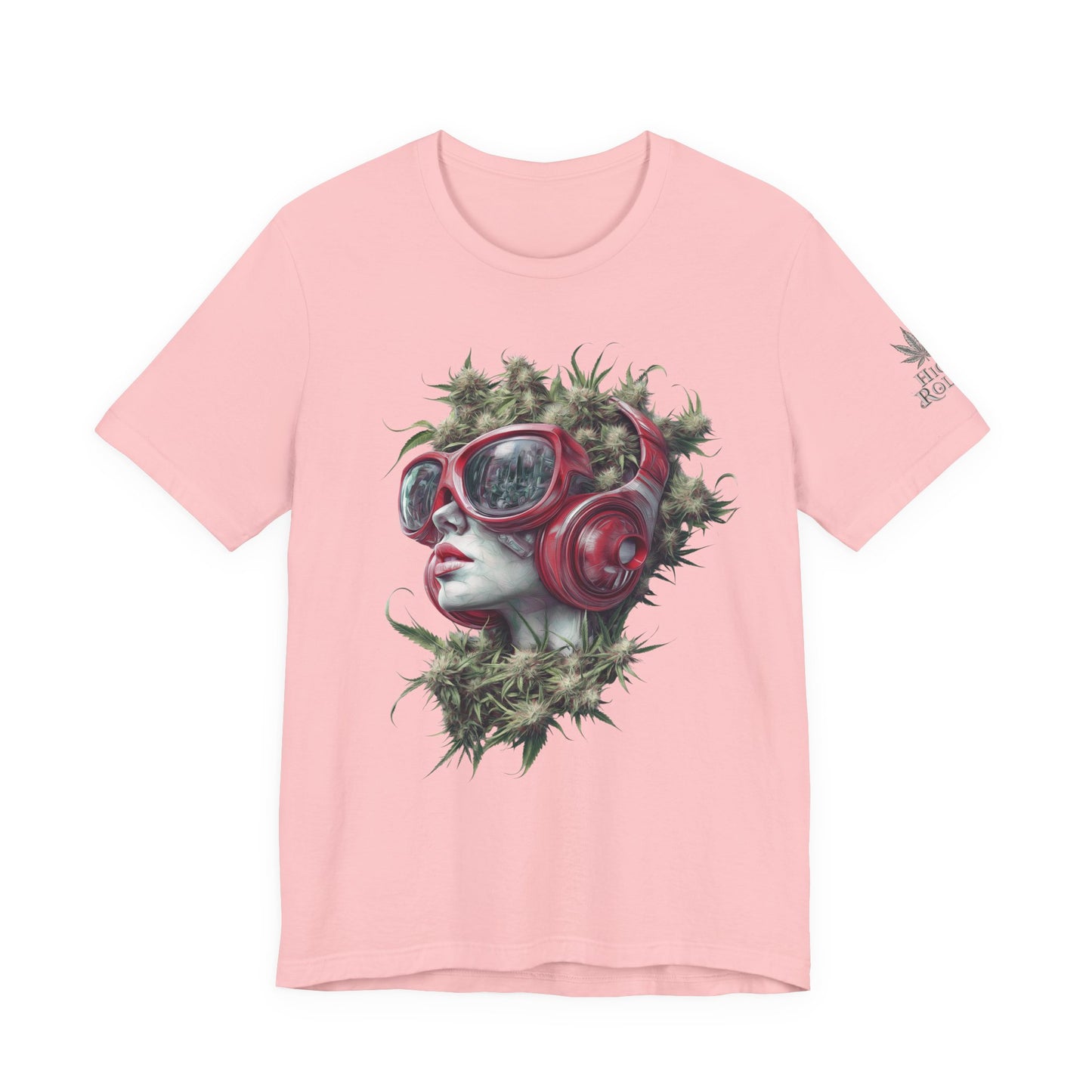 Vibes & Vision Tee - Premium Airlume Cotton Cannabis Culture Surreal Music Art