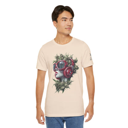 CANNABIS GODDESS TECH™ | PREMIUM FUTURISTIC ART TEE