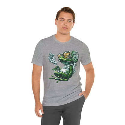 RIPPP IT Cosmic Frog Tee - Premium Airlume Cotton Cannabis Culture Streetwear