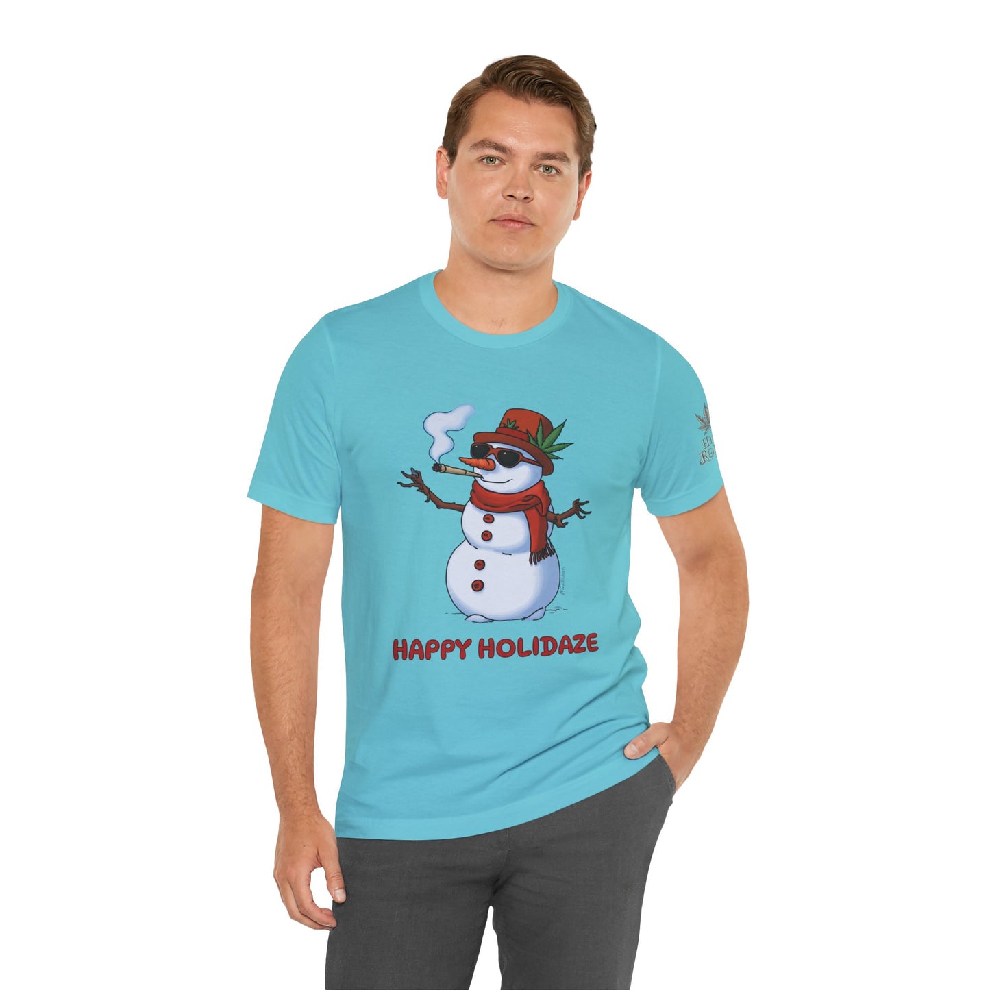 Happy Holidaze Premium Cannabis Christmas T-Shirt