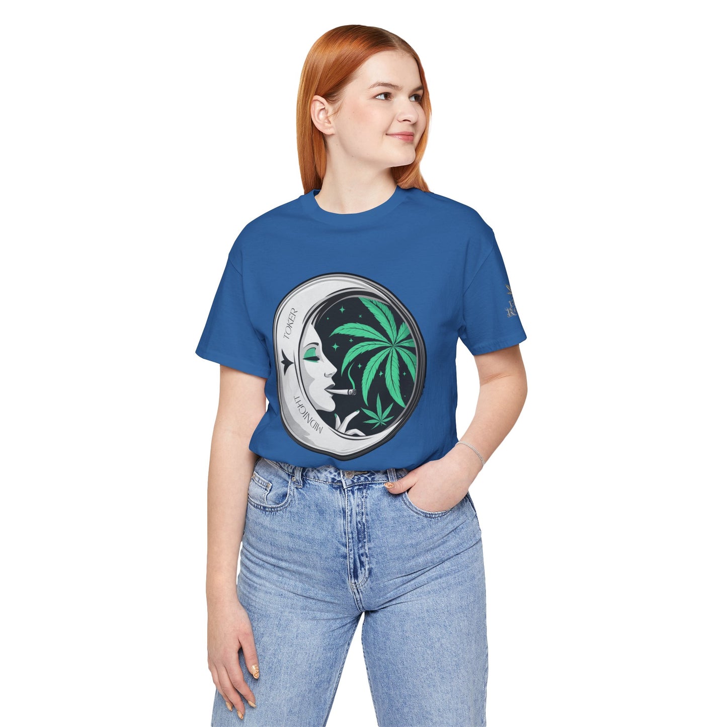Toker Girl Coin Tee - Vintage Cannabis Portrait Art Design | High Roller