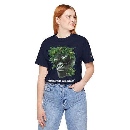 Gorilla Glue Elite Tee - Premium Airlume Cotton Cannabis Strain Culture Black Shirt
