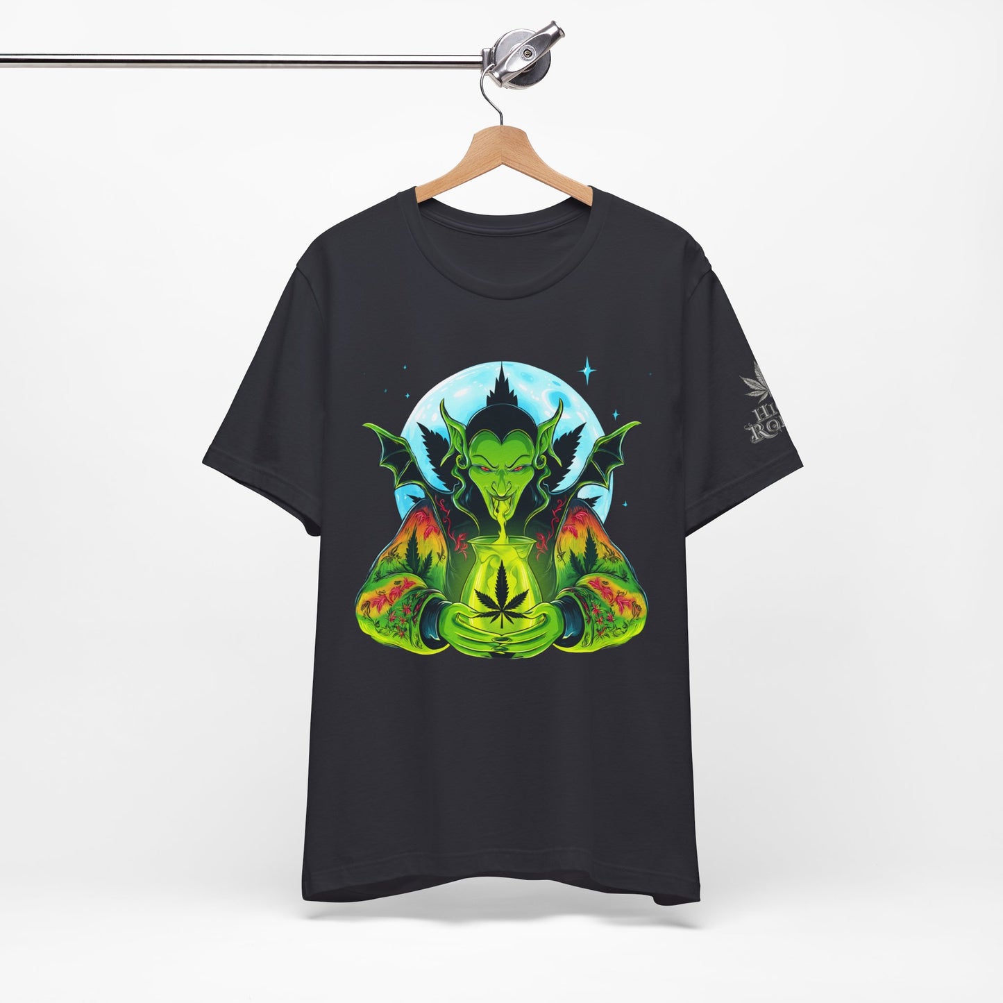 Mystic Dragon Guardian Cannabis Meditation T-Shirt - Premium Psychedelic 420 Apparel