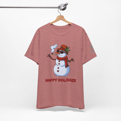 Happy Holidaze Premium Cannabis Christmas T-Shirt