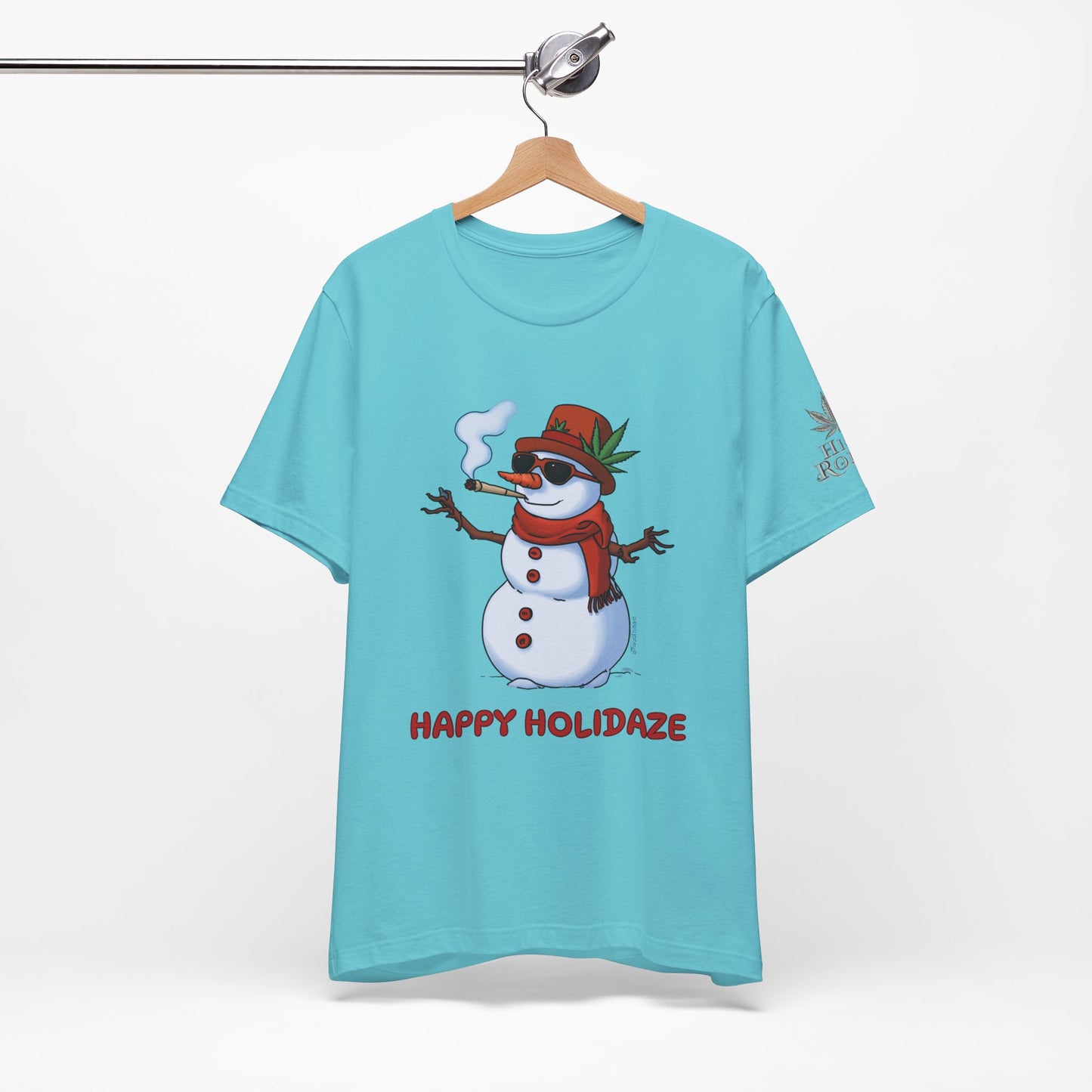 Happy Holidaze Premium Cannabis Christmas T-Shirt