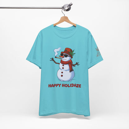 Happy Holidaze Premium Cannabis Christmas T-Shirt