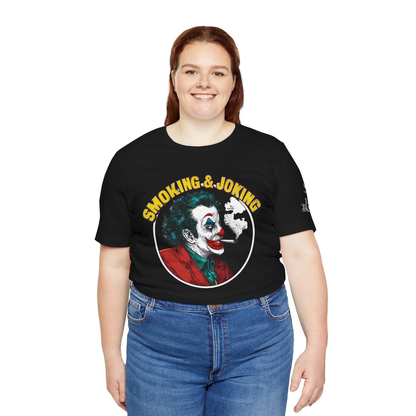 Smoking & Joking T-Shirt - Premium Airlume Cotton Cannabis Villain Pop Art Tee