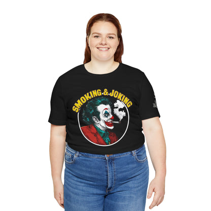 Smoking & Joking T-Shirt - Premium Airlume Cotton Cannabis Villain Pop Art Tee