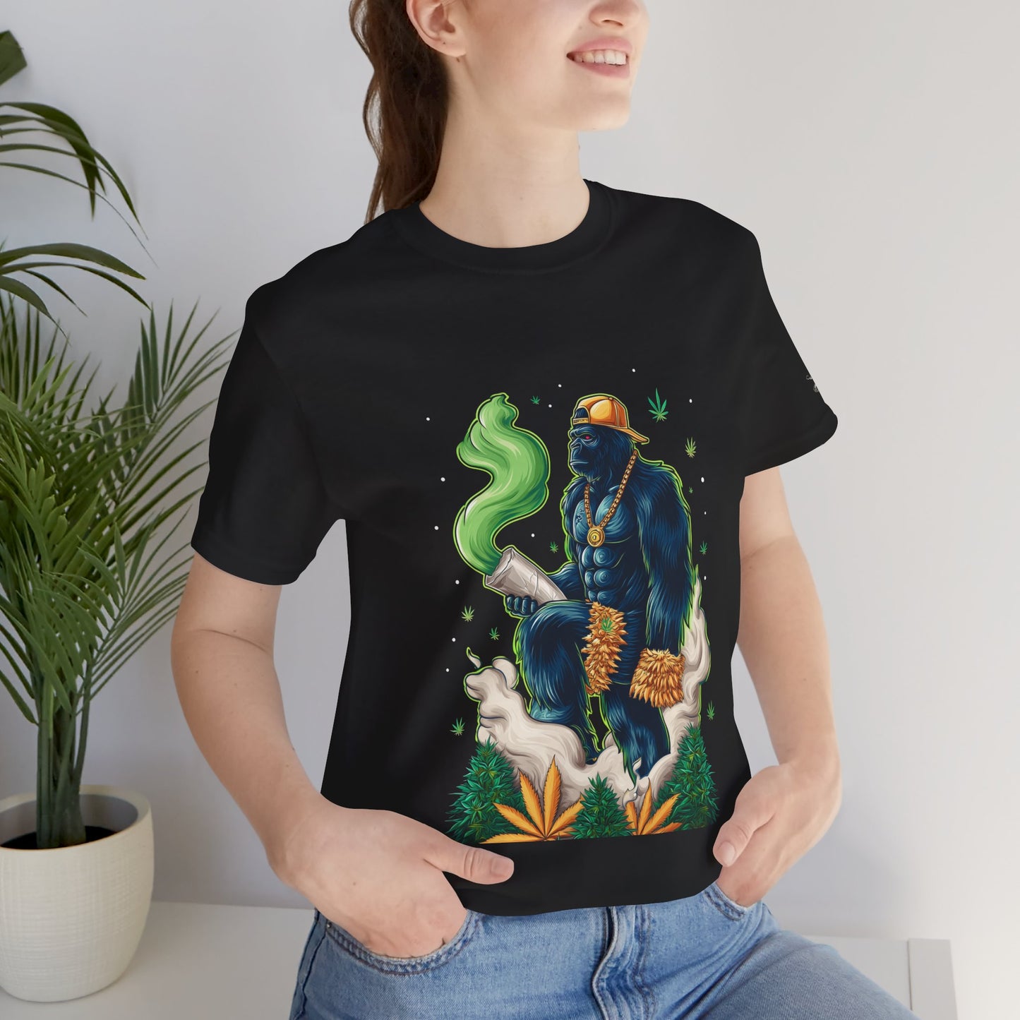 Bigfoot Cannabis Scholar T-Shirt - Premium Sasquatch 420 Lifestyle Apparel