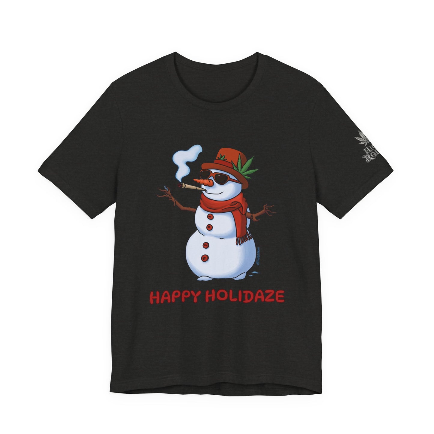 Happy Holidaze Premium Cannabis Christmas T-Shirt