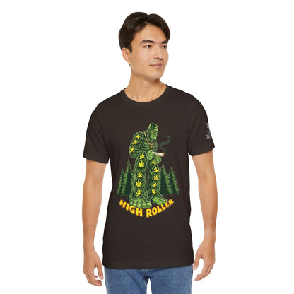 Cannabis Sasquatch Forest King T-Shirt - Premium Bigfoot 420 Lifestyle Apparel"