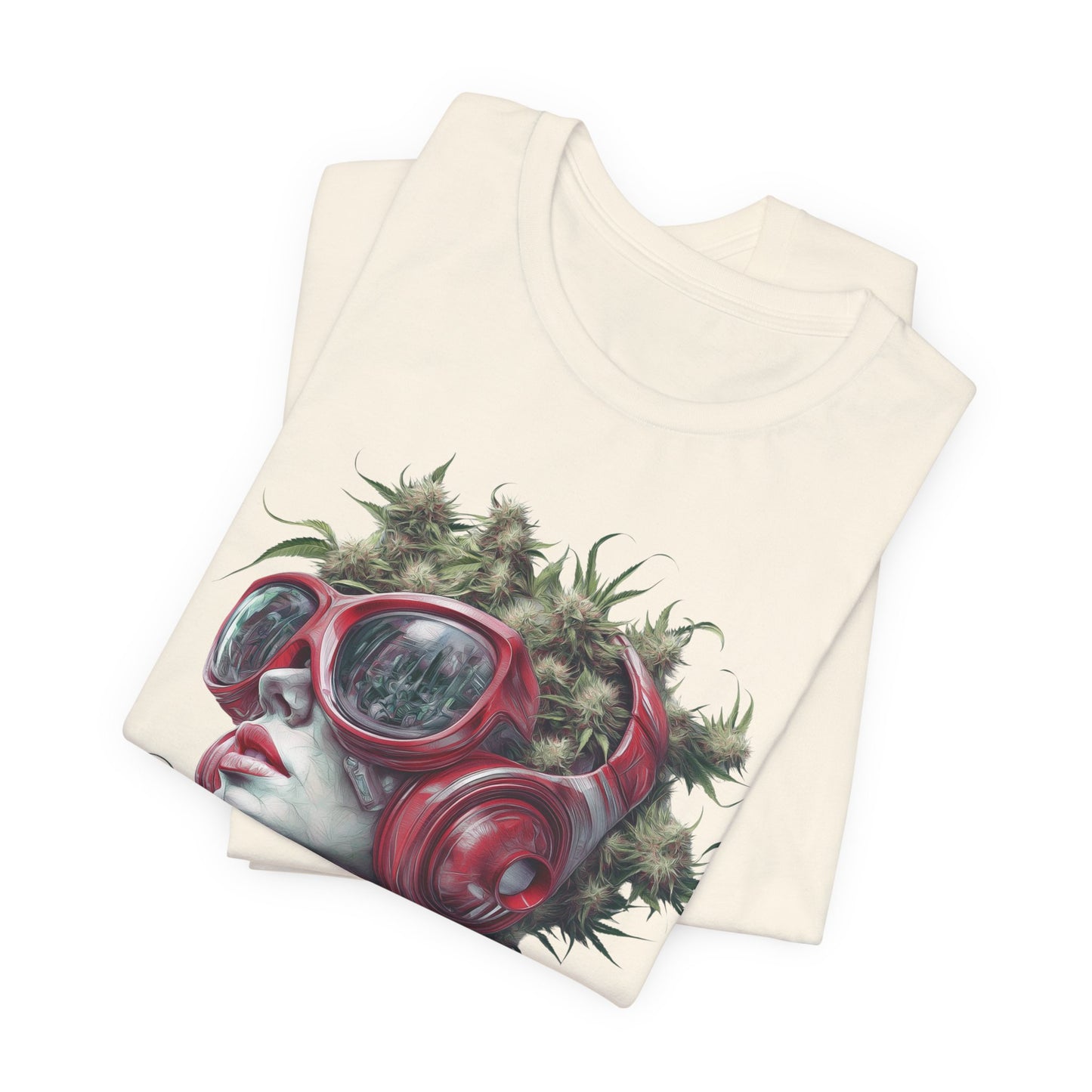 Vibes & Vision Tee - Premium Airlume Cotton Cannabis Culture Surreal Music Art