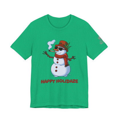 Happy Holidaze Premium Cannabis Christmas T-Shirt