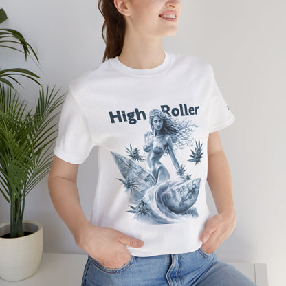 Cannabis Goddess Tee - Feminine Beauty Art Design | High Roller
