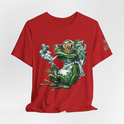 RIPPP IT Cosmic Frog Tee - Premium Airlume Cotton Cannabis Culture Streetwear