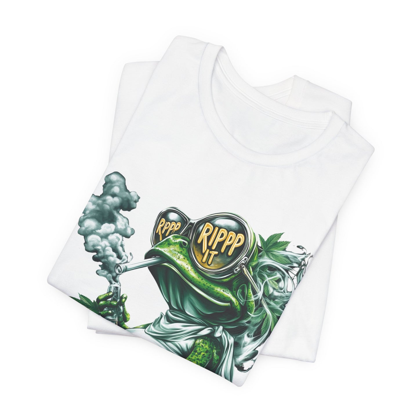 RIPPP IT Cosmic Frog Tee - Premium Airlume Cotton Cannabis Culture Streetwear