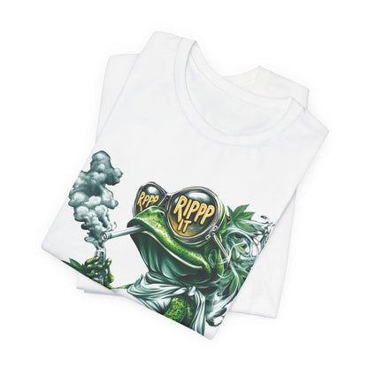 RIPPP IT Cosmic Frog Tee - Premium Airlume Cotton Cannabis Culture Streetwear