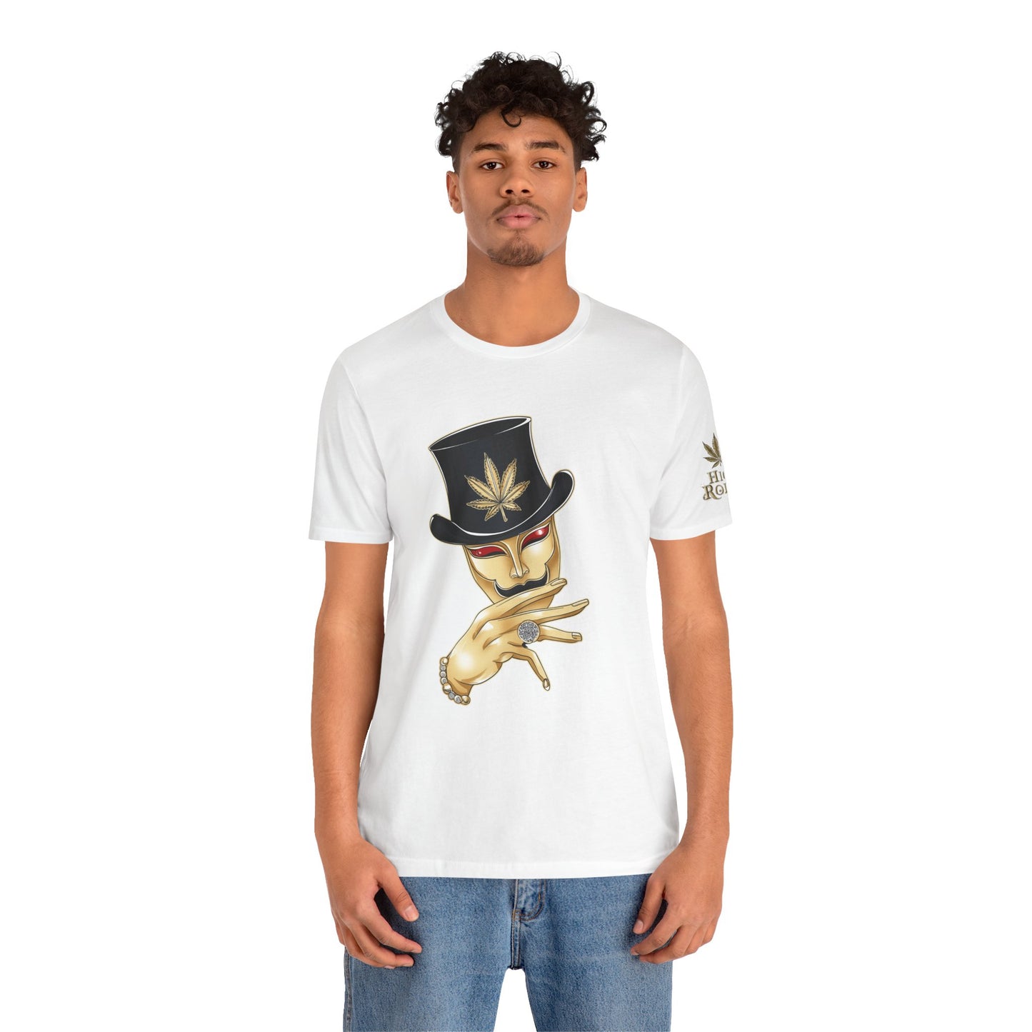 Golden Touch T-Shirt - Premium Airlume Cotton Cannabis Luxury Boss Art Tee