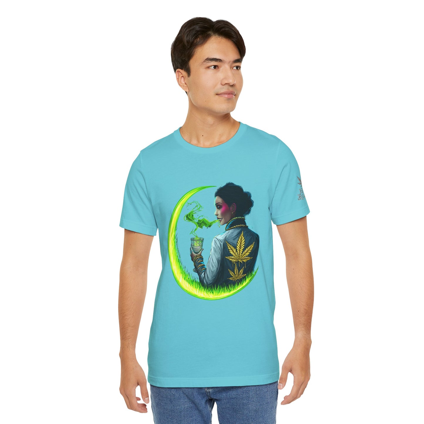 Cannabis Queen Commander T-Shirt - Premium Afrofuturistic 420 Lifestyle Apparel"