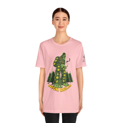 Cannabis Sasquatch Forest King T-Shirt - Premium Bigfoot 420 Lifestyle Apparel"