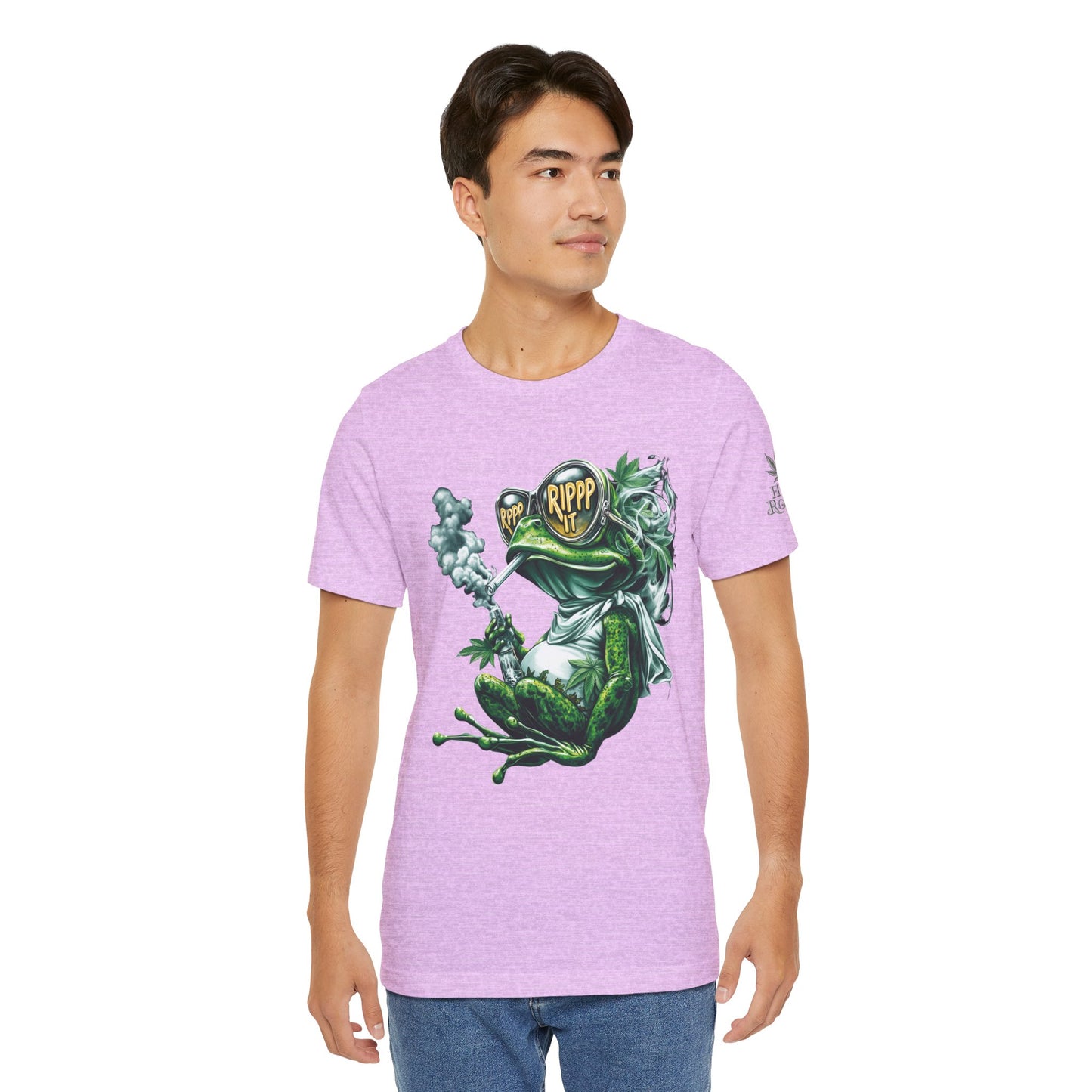 RIPPP IT Cosmic Frog Tee - Premium Airlume Cotton Cannabis Culture Streetwear
