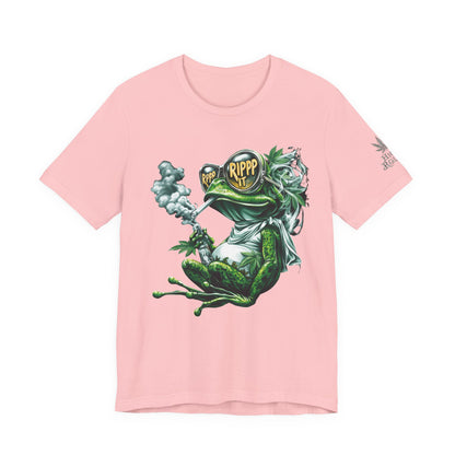 RIPPP IT Cosmic Frog Tee - Premium Airlume Cotton Cannabis Culture Streetwear