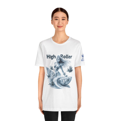 Cannabis Goddess Tee - Feminine Beauty Art Design | High Roller