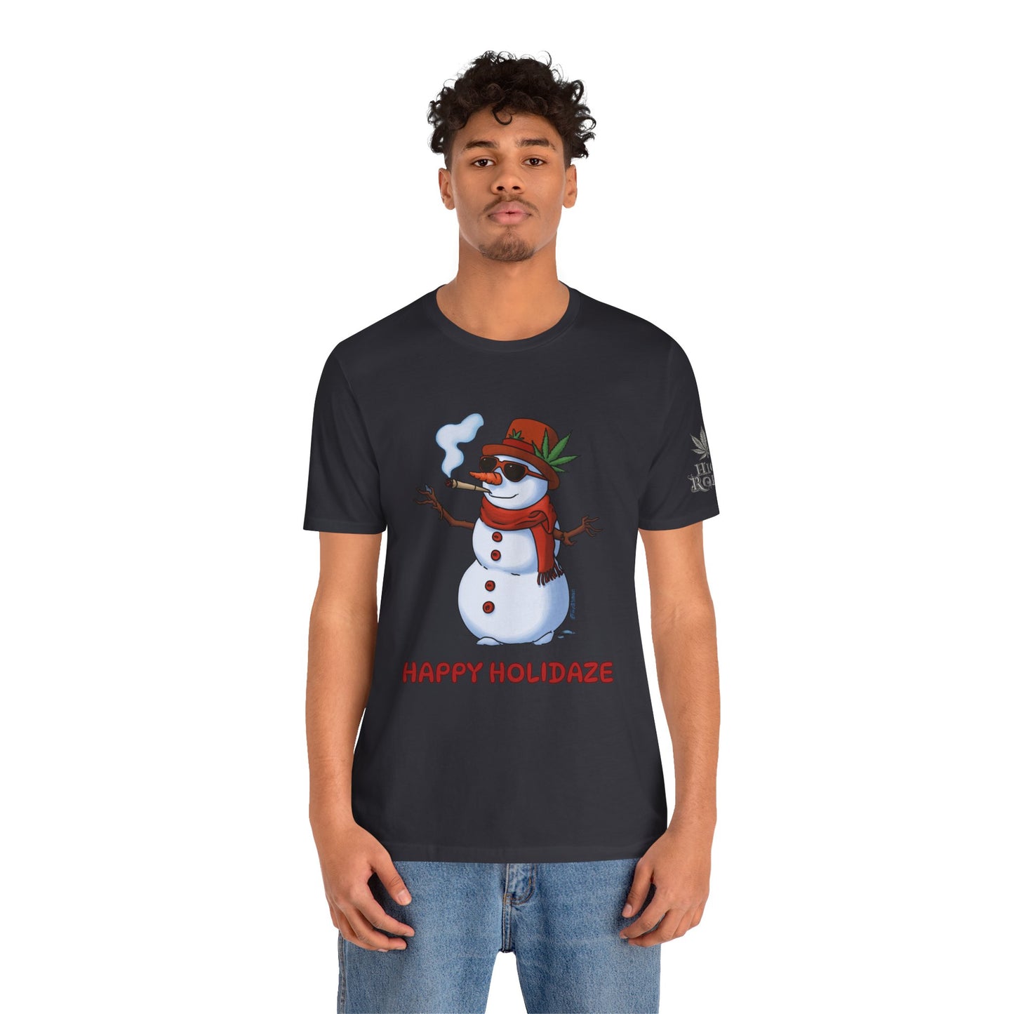 Happy Holidaze Premium Cannabis Christmas T-Shirt