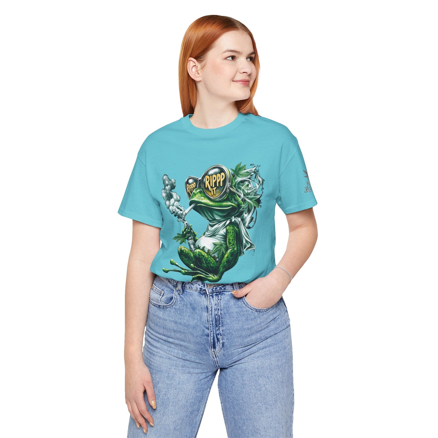 RIPPP IT Cosmic Frog Tee - Premium Airlume Cotton Cannabis Culture Streetwear