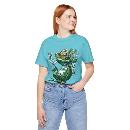 RIPPP IT Cosmic Frog Tee - Premium Airlume Cotton Cannabis Culture Streetwear