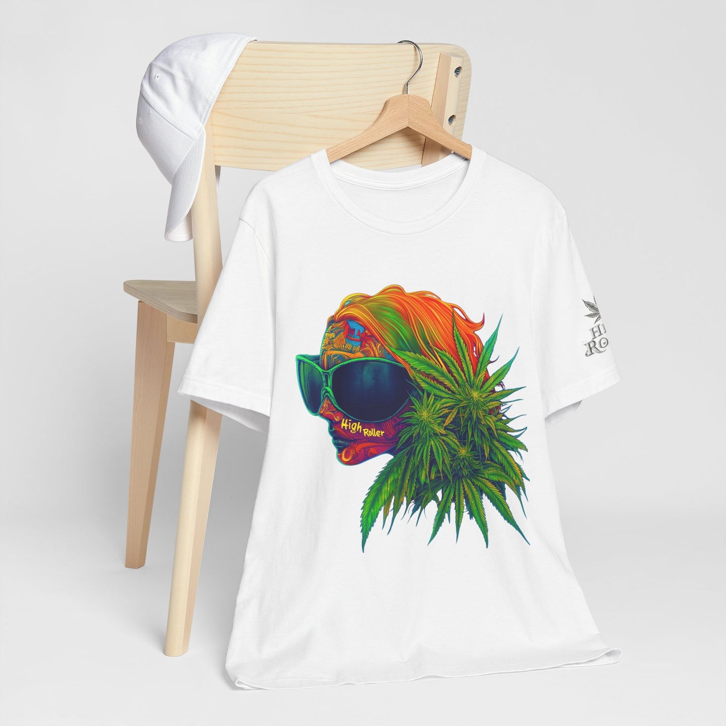 Neon Dreams Tee - Premium Airlume Cotton Cannabis Culture Psychedelic Profile Art