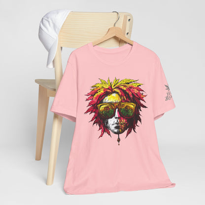 Rasta Cannabis Portrait Tee - Reggae Culture Art Design | High Roller