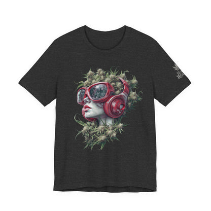 CANNABIS GODDESS TECH™ | PREMIUM FUTURISTIC ART TEE