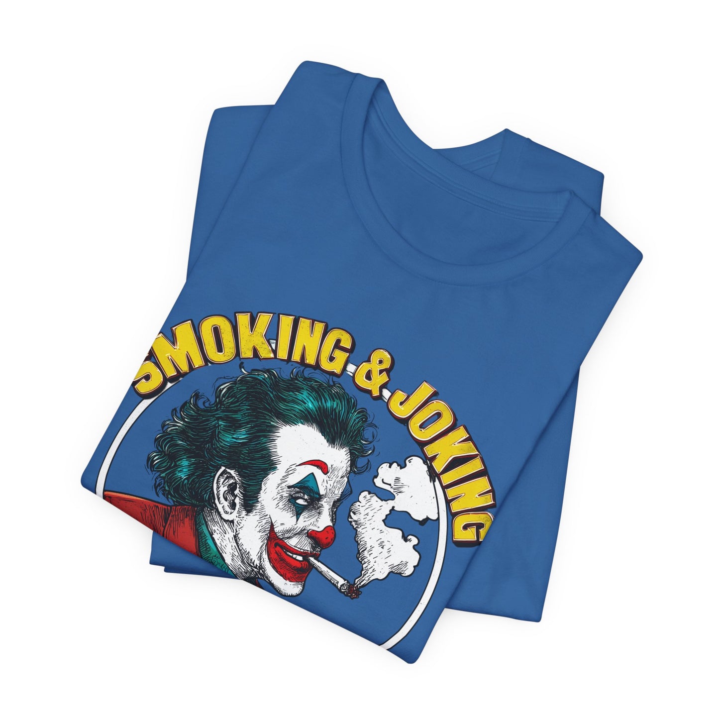 Smoking & Joking T-Shirt - Premium Airlume Cotton Cannabis Villain Pop Art Tee