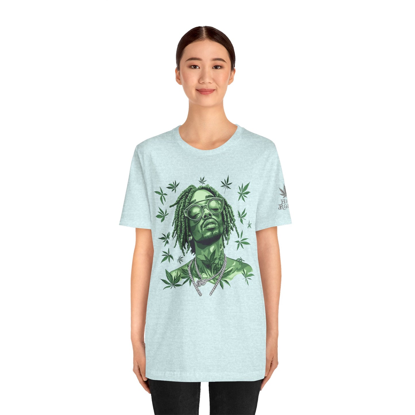 Elevated Vision Green Dream Tee - Premium Airlume Cotton Cannabis Culture Art