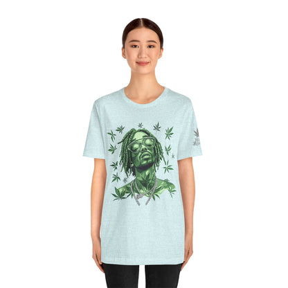 Elevated Vision Green Dream Tee - Premium Airlume Cotton Cannabis Culture Art