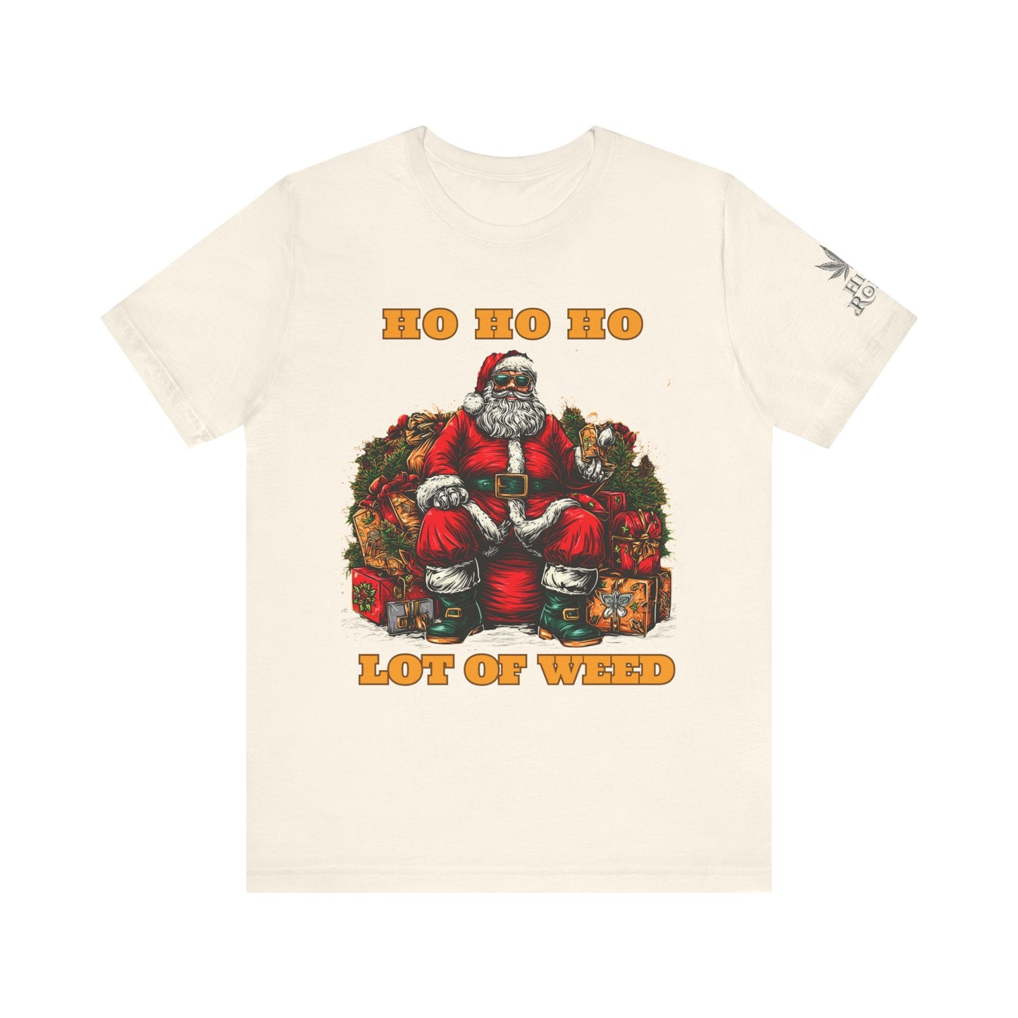 Ho Ho Ho Lot Of Weed Premium Cannabis Christmas T-Shirt