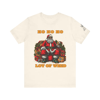 Ho Ho Ho Lot Of Weed Premium Cannabis Christmas T-Shirt