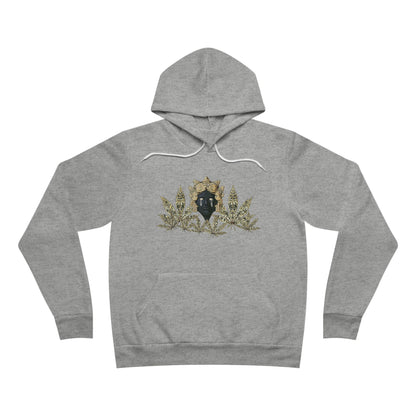 Royal Cannabis Crest 420 - Luxury Crown Shield Unisex Pullover Hoodie