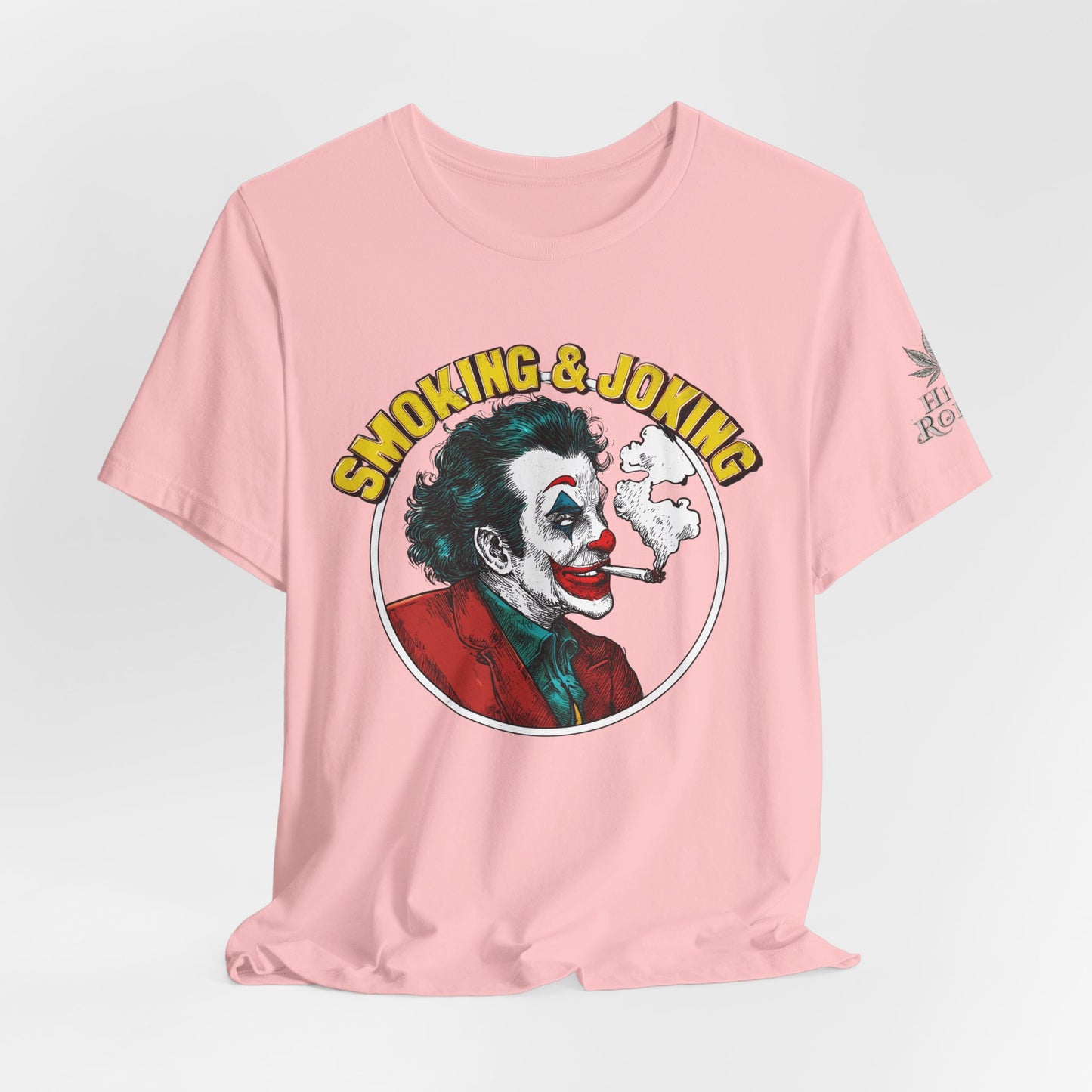 Smoking & Joking T-Shirt - Premium Airlume Cotton Cannabis Villain Pop Art Tee
